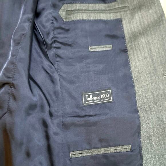 J Crew Men’s Ludlow Jacket Tollegno 1900 Italian Wool Charcoal Size 40 R - Picture 8 of 9